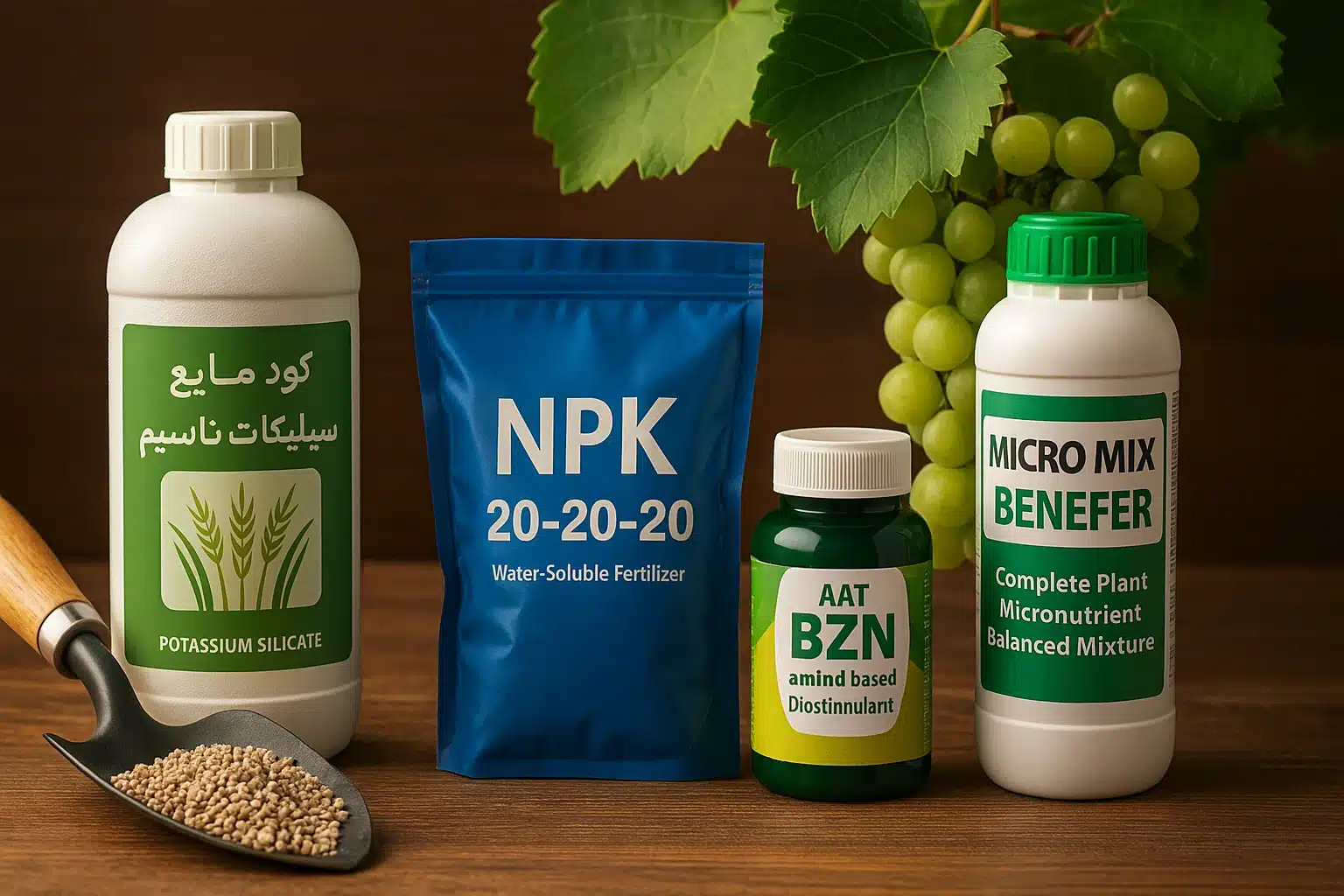 بهترین انواع کود برای رشد سریع و بهبود محصول درخت انگور